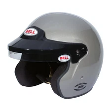 Bell MAG Open Face Helmet Silver with HANS clips (FIA) (XL)