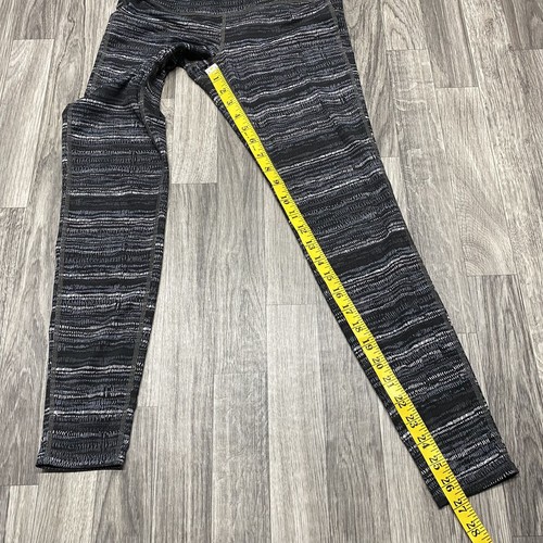 ATHLETA Elastic Waist Low Rise Black/Grey/White Print Leggings Girl's Size Small - Picture 5 of 11