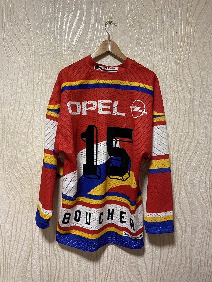 Maillot De Hockey EHC Biel Bienne Vintage 1992-93 - Taille XL - Joueur Boucher #15