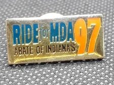 Vintage 1997 Abate MDA Ride for Life Pin ~ Ships FREE