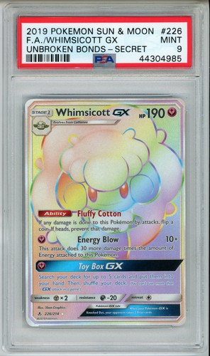 Whimsicott-GX graded PSA 9 for sale on eBay