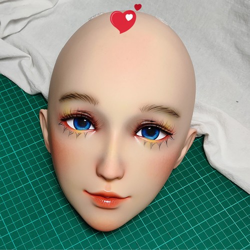 Kigurumi Animated Mask Female Cosplay Headgear Make-up Mask with Wig and Eyes - Picture 7 of 28