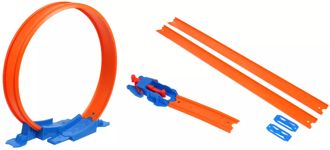 Hot Wheels Set 4ft Racetrack + Loop + Launcher + Track Connectors FREE  SHIPPING