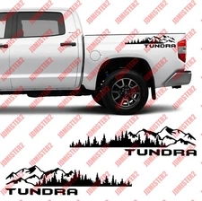 Toyota Tundra Bedside Decal Tundra Mountain Graphic Stickers - Any Size