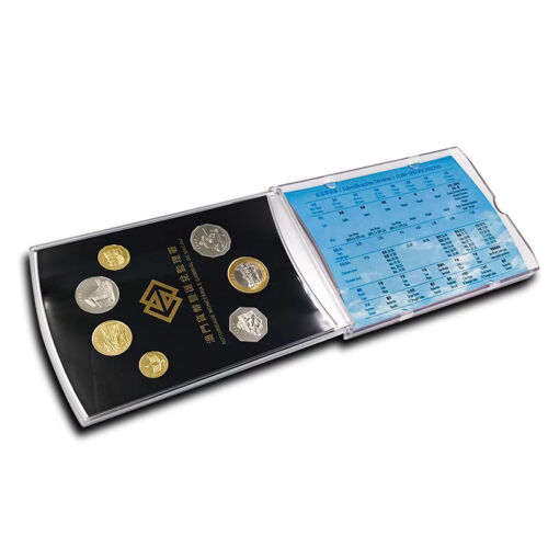 Macau set 7 Coins 10 20 50 Avos 1 2 5 10 Patacas 1999 UNC in box - Picture 3 of 11