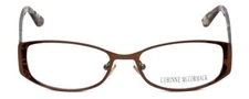 Corinne McCormack Designer Reading Glasses Murray Hill Brown Marble Mosaic 52mm