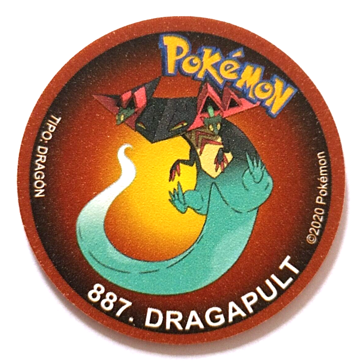 TAZO POKEMON DKV #817 DRIZZILE 2019 Sword & Shield PERU Edition Pogs Taps