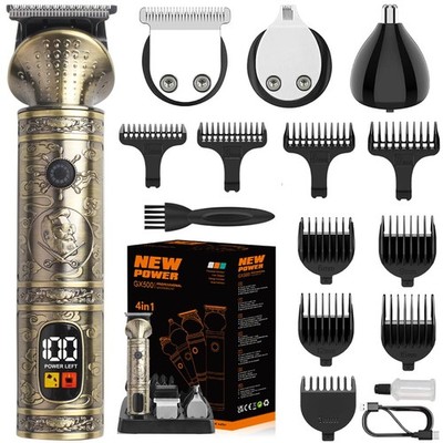 Trimmer Kit Professional Hair Clipper Zero Gapped T-Blade Electric Shaver Raz...