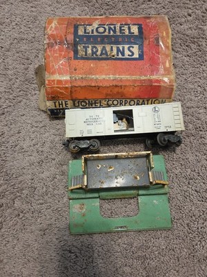 Lionel Trains 3472 Automatic Refrigerated Milk Car Platform Box Cans Read