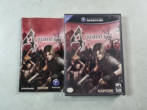Resident Evil 4 Nintendo GameCube 2005 Complete W/ Manual CIB 2-Disc Set Tested