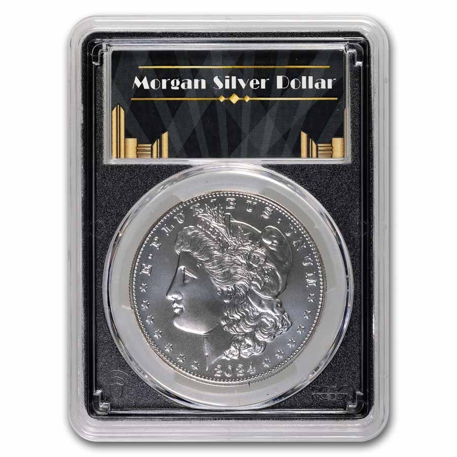 値下げ　最新作　2024 PCGS MS-70 カワセミ銀貨 2024 American Silver Eagle MS-70 PCGS (FirstStrike®, Black