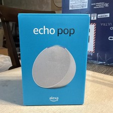 Amazon Alexa - Echo Pop - Smart Speaker - Glacier White - NEW SEALED