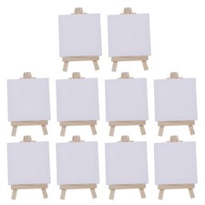  10 PCS Art Supplies DIY Craft Kits Mini Easel Set Canvas for Painting