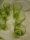 Lenox Casual Green  Glasses Set of 16  Mid century 1965 Lime Green! — photo 9