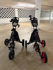 CaddyTek CaddyLite EZ TOUR 3-Wheel Golf Push Cart - 2 pieces