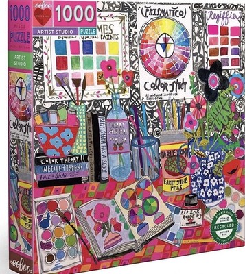 eeBoo Artist Studio 1000 Piece Jigsaw Puzzle Piece & Love Square New Sealed