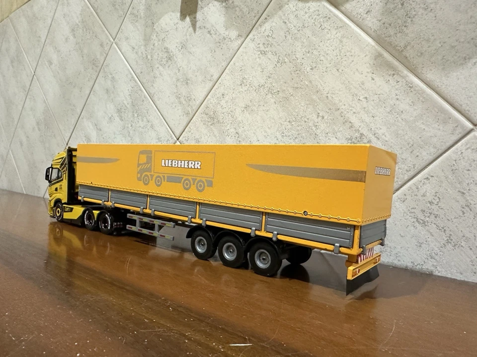 Trailer 3 Assi Colorazione Liebherr 1:50, Tekno Wsi Conrad Corgi Imc nooteboom - Immagine 2 di 4
