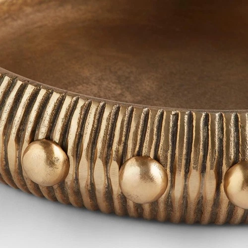 Cyan Design 11698 Batten Antique Brass Tray, Large - Picture 4 of 4