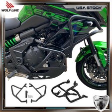 Crash bar For Kawasaki Versys 650 KLE Engine Guard Protector 2015-2021 WOLFLINE