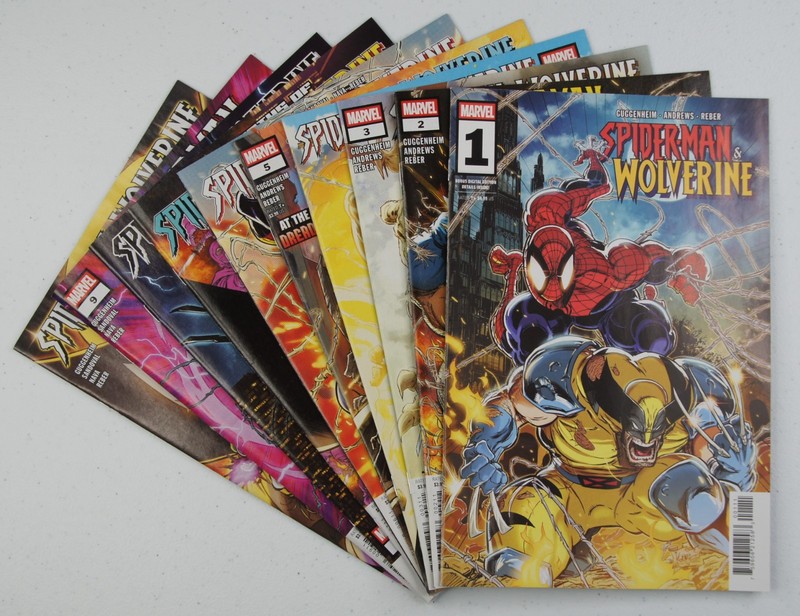 Spider-Man & Wolverine, #1 2 3 4 5 6 7 8 9 10, NM 10-Issue Lot Complete, 2025