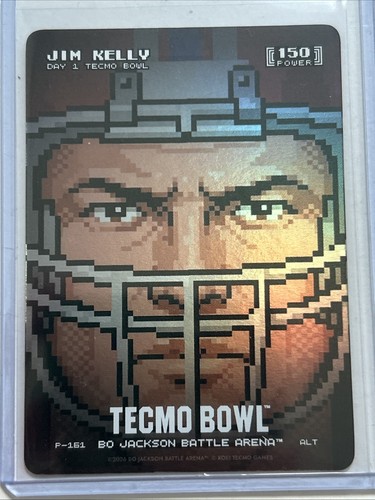Bo Jackson Battle Arena Tecmo Bowl Art Jim Kelly Day 1 Alt Art Promo P-161