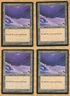 4x  Snow-Covered Plains  (Ice Age,   English,   1995)  MTG  4  LP