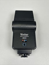 Vivitar 2800 Auto Thyristor Shoe Mount Flash for 35mm SLR - Guide No. 24m TESTED