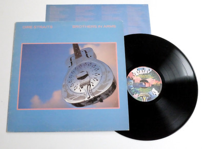DIRE STRAITS - BROTHERS IN ARMS LP VINYL Original UK 1st Press A2/B6 No Sting
