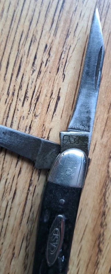 Navaja de bolsillo vintage Case Test XX 1920-1940 3 hojas hueso jigged Foto 4 de 4