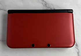 Nintendo 3DS XL Console Bundle W/5 Games & Charger (Tested/Read Desc) Red/Black