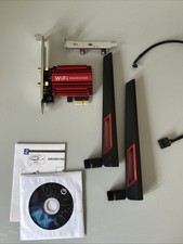 WiFi 6E AX210 5374Mbps Wireless PCIE Adapter Tri Band 2.4G/5G/6Ghz Bluetooth5.3