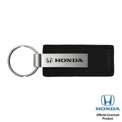 #ad Au Tomotive Gold Honda Black Leather Key Chain Official Licensed $17.95