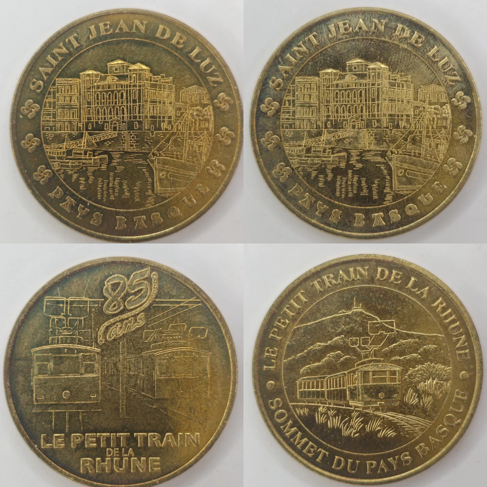 Pyrénées-Atlantiques 64 - Lot Jetons Touristiques Médailles Monnaie de Paris