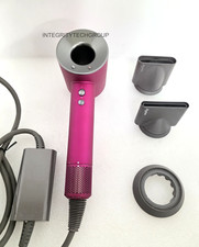 Genuine Dyson Supersonic Hair Dryer HD07 with 3 Attachments Fuchsia USED 