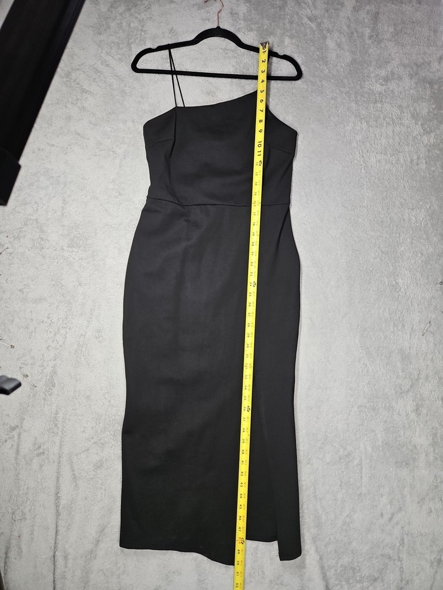 Whyte Valentyne Bodycon Little Black Dress Sexy Super Stretch Midi Slvless  Sz 14 | eBay