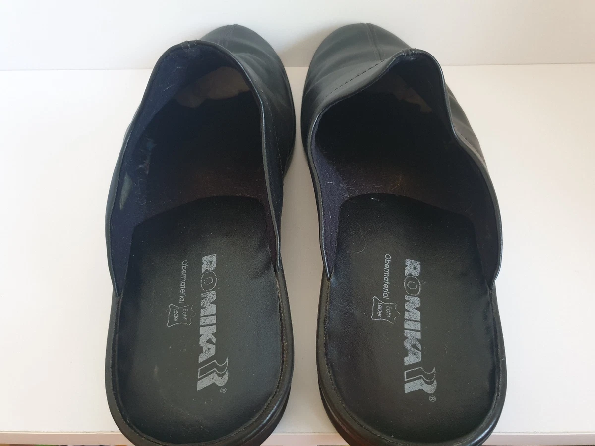 Romika Herren Hausschuhe Lederschuhe * schwarz Gr.46