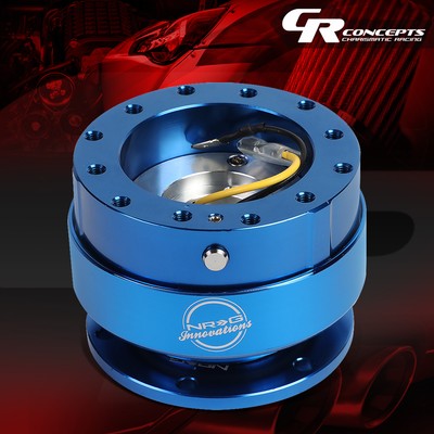 NRG UNIVERSAL ALUMINUM STEERING WHEEL QUICK RELEASE ADAPTOR GEN 2.0 LIGHT BLUE
