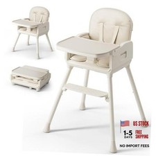 3-in-1 Portable Baby High Chair for Babies and Toddlers - Beige