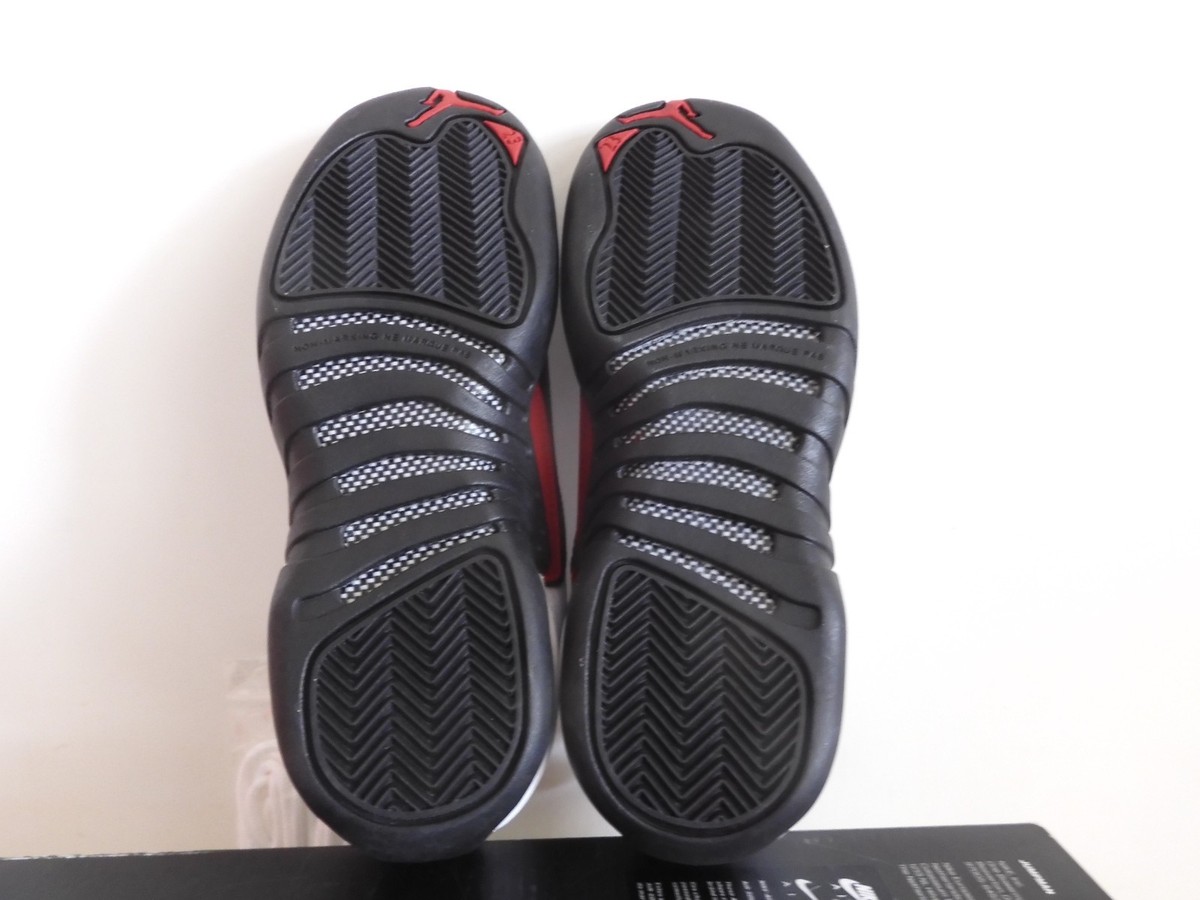 Nike Air Jordan 12 Retro Taxi Flip (GS) White-Gym Red-Black Sz 4Y