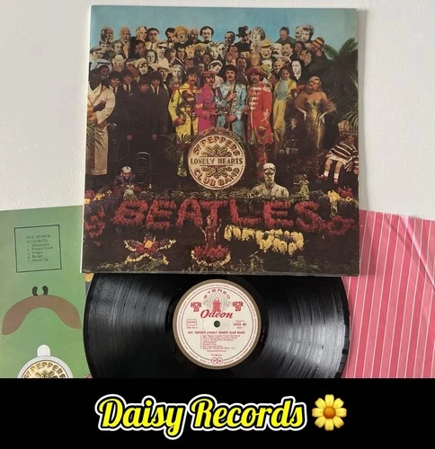 The Beatles-Sgt Pepper LHCB. 1st German *Stereo* Press w/Insert & Candy Inner