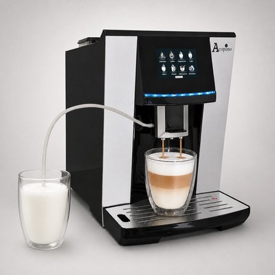 Acopino Vittoria Kaffeevollautomat Espressomaschine Cappuccino Latte silber