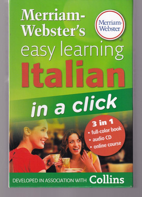 MERRIAM-WEBSTER'S EASY LEARNING ITALIAN IN A CLICK (2011 TPB & CD Box Kit){Ii11}