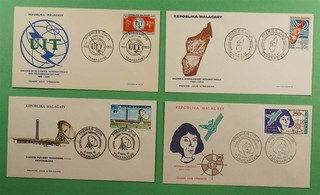 DR WHO 1960s 70s MADAGASCAR 4 FDC SPACE COPERNICUS R79524