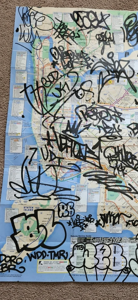 Leyendas Graffiti Metro Mapa JA COPE 2 EASY SKUF DESA TAL WEB JD BL RD OJ CE SEV Foto 2 de 4