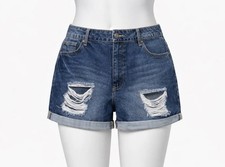 New Sz 12 Forever 21 Denim Shorts 32x5 847 16
