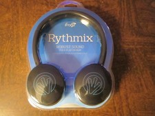 IFROGZ RYTHMIX WIRED ROBUST SOUND, FOLD FLAT DESIGN HEADPHONES Blue/Black NEW 