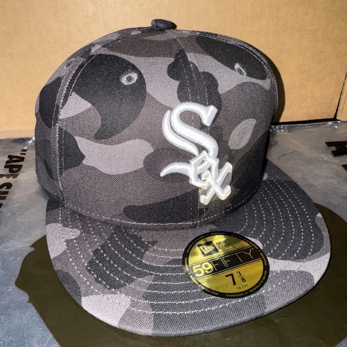 A BATHING APE x MLB x NEW ERA Chicago White Sox 59Fifty Cap Black