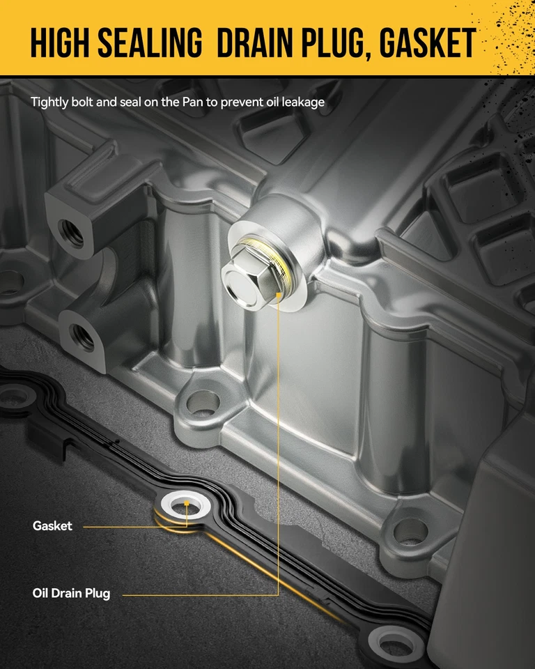 Engine Oil Pan Fits 2001-2006 Hyundai Elantra All Engines HYP06A 2152023601 Foto 4 de 4