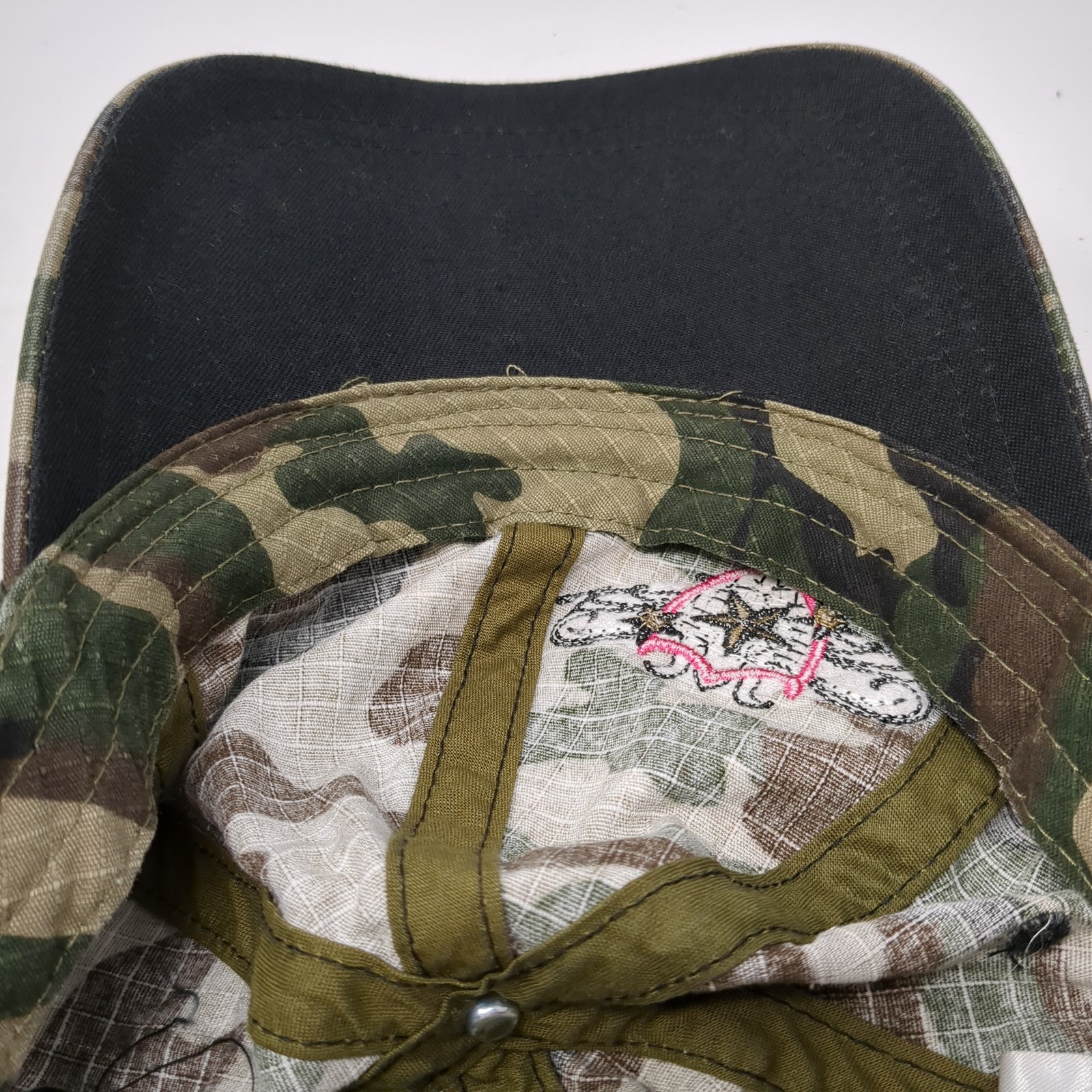 CAT Strapback Hat Multicolor One Size Camouflage … - image 8