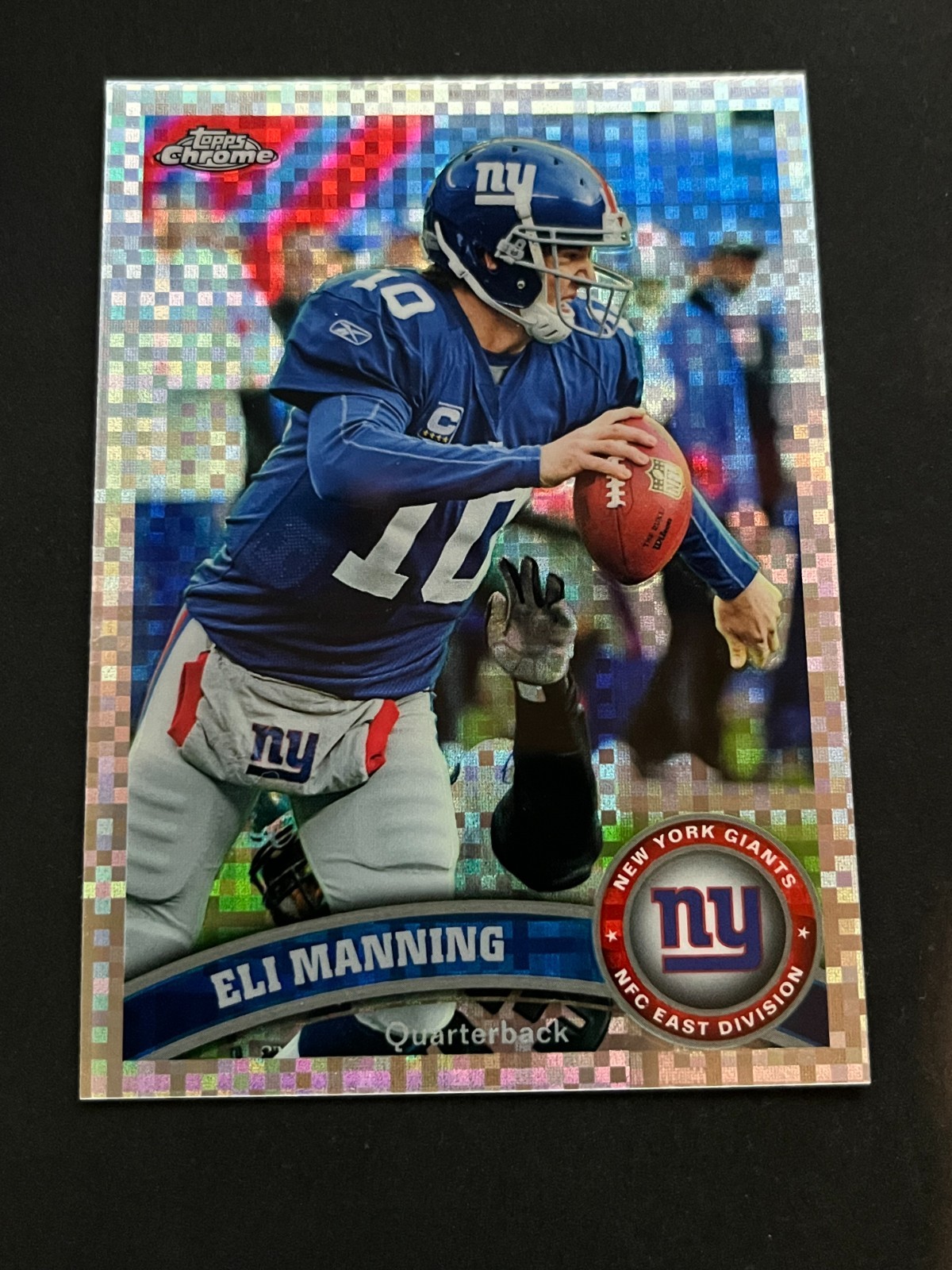 2011 Topps Chrome Eli Manning Xfractor SP New York Gaints Refractor #12